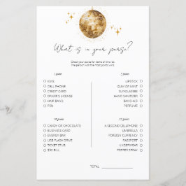 Lámina Disco Qué Hay En Tu Bolsa De Ducha De Novias