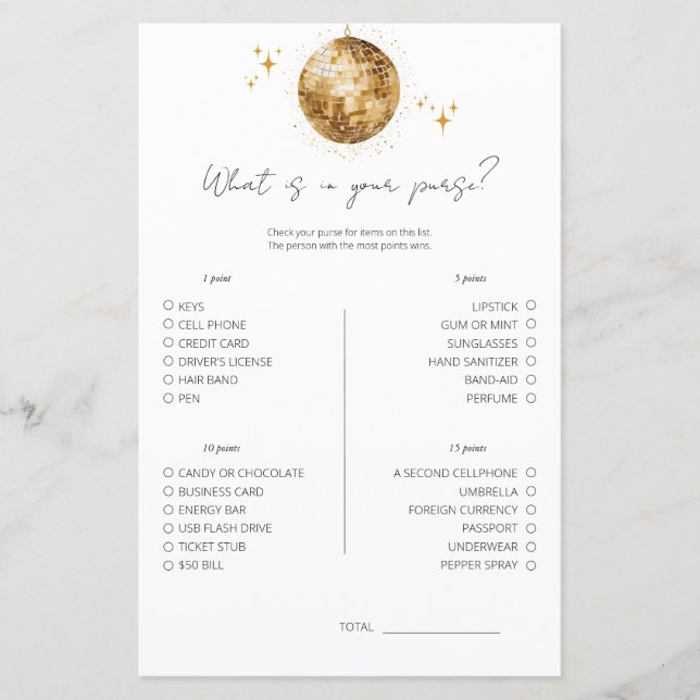 Lámina Disco Qué Hay En Tu Bolsa De Ducha De Novias (Anverso)