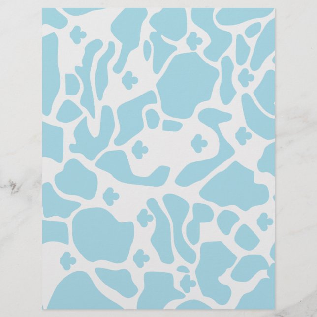 Lámina Diseño azul bebé: (Anverso)