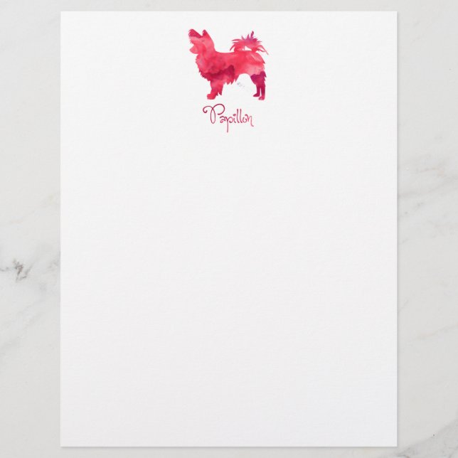 Lámina Diseño de acuarela papilar (Anverso)