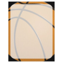 Diseño de baloncesto en Naranja y negro