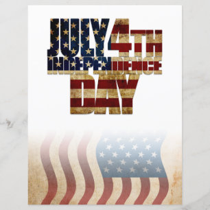 Lámina Diseño de bandera Patriótica del 4 de julio