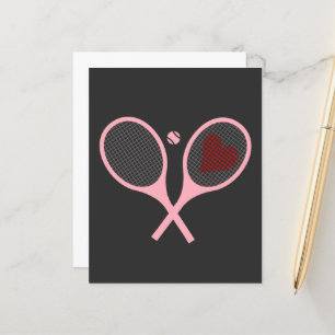 Lámina Diseño de bolas para jugadores de tenis del corazó