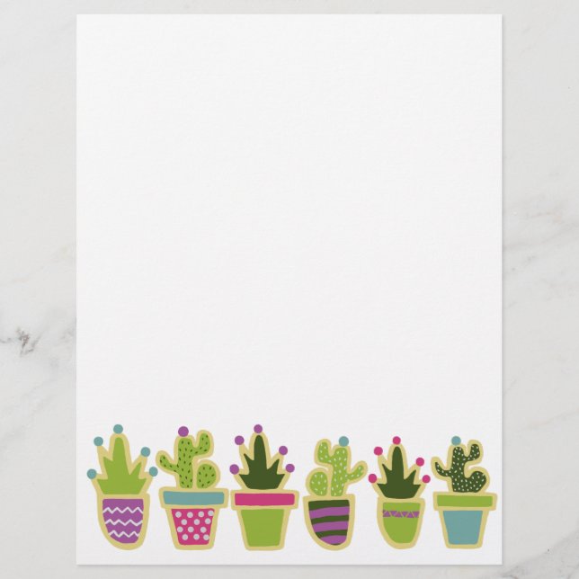 Lámina Diseño de cactus de corte (Anverso)