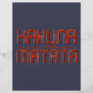 Lámina Diseño de Estrella Tecnológica Hakuna Matata 3D