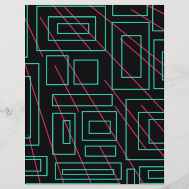 Lámina diseño de fondo negro (Anverso)