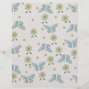 Lámina Diseño de mariposa verde