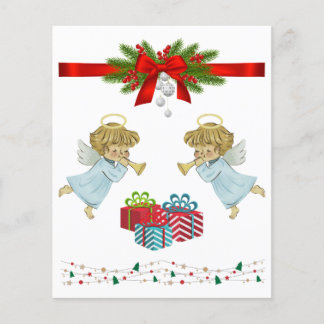 Lámina Diseño de navidades con ángeles