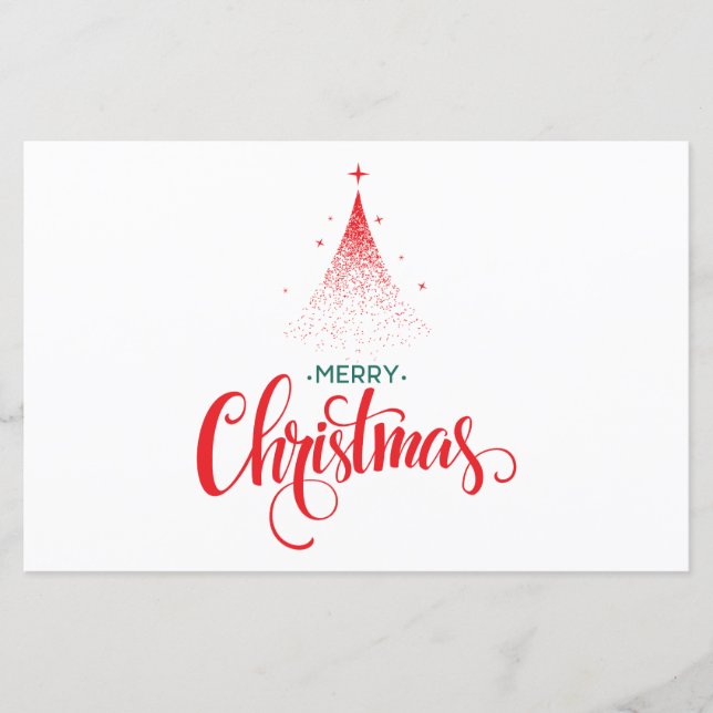 Lámina Diseño de navidades con estrellas (Anverso)
