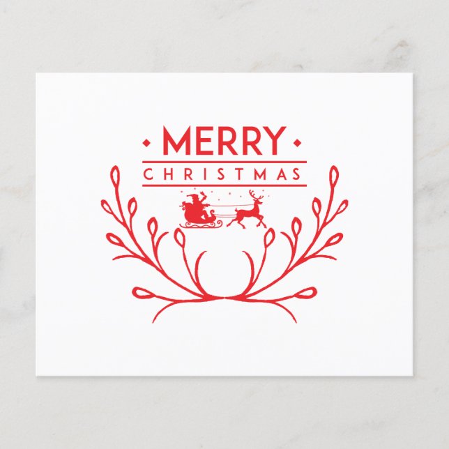 Lámina Diseño de navidades con renos (Anverso)