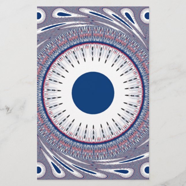 Lámina Diseño de ojos energéticos de moda: un patrón de m (Anverso)