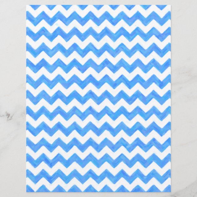Lámina Diseño de papel de cuadernillo de chevron con pint (Anverso)