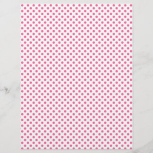 Lámina Diseño de papel de guion de puntos de polka rosa