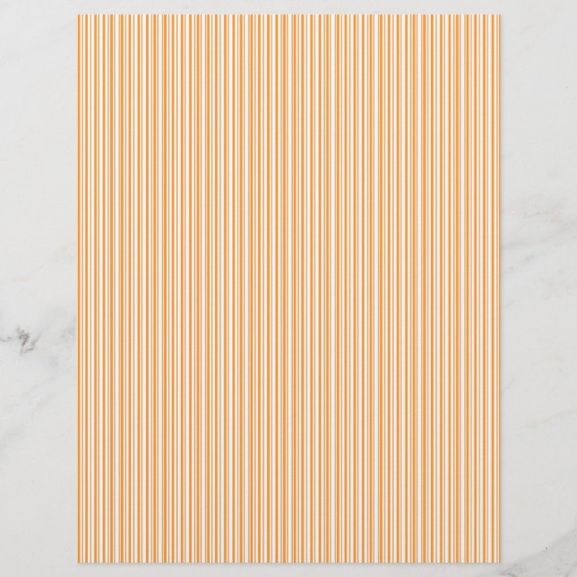 Lámina diseño de papel de rayas de naranja (Anverso)
