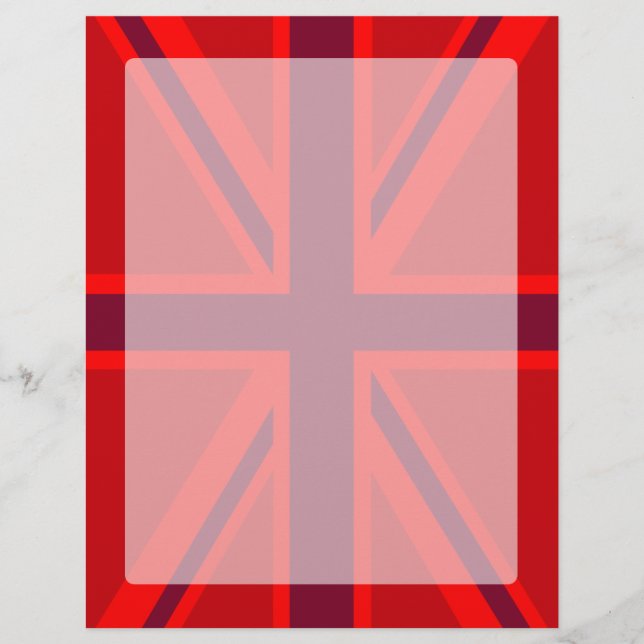 Lámina Diseño de Red Accent Union Jack (Anverso)