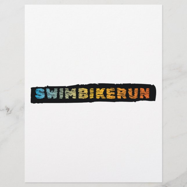 Lámina Diseño de triatlón (Anverso)