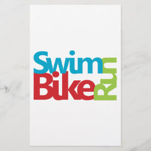 Lámina Diseño de triatlón fresco y único