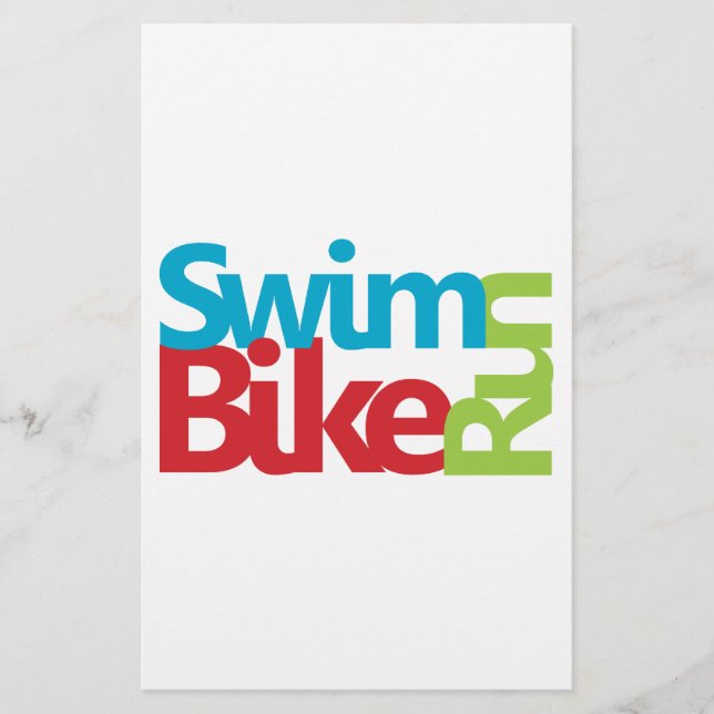 Lámina Diseño de triatlón fresco y único (Anverso)