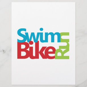 Lámina Diseño de triatlón fresco y único