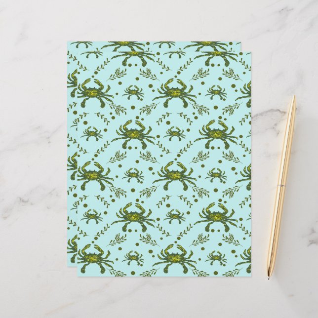 Lámina Diseño del patrón de cangrejos acuáticos (Anverso/Reverso In Situ)