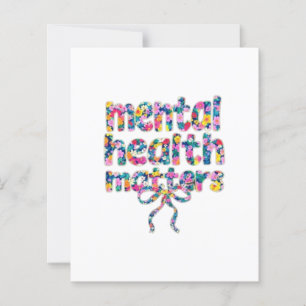 Lámina Diseño floral 🌸 la salud mental importa
