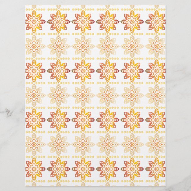 Lámina Diseño geométrico VIII del SUN letón tradicional (Anverso)