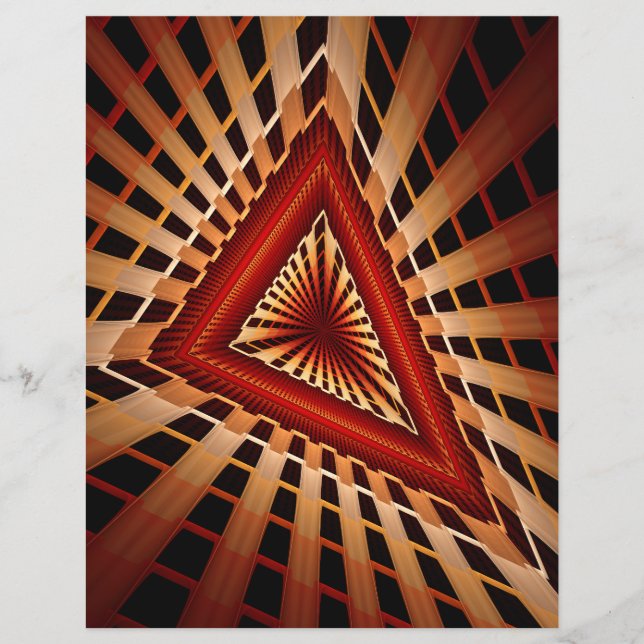 Lámina Diseño gráfico fractal moderno de 3D Fantasy Netwo (Anverso)