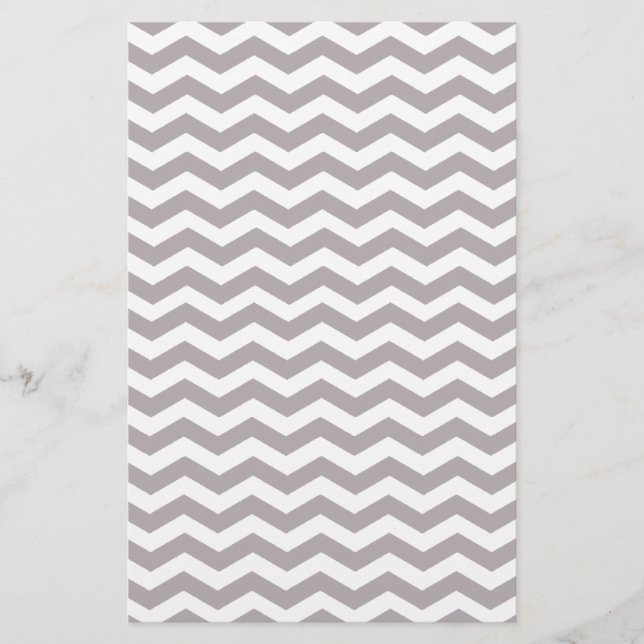 Lámina Diseño Gris claro y blanco Zigzag Chevron (Anverso)