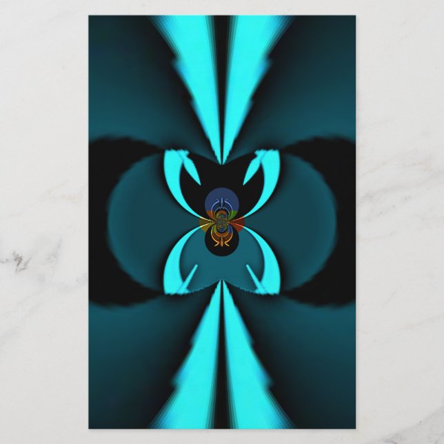 Lámina Diseño impactante de vectores cian y negro de cort (Anverso)