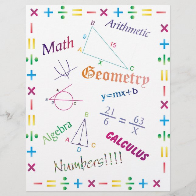 Lámina Diseño matemático (Anverso)