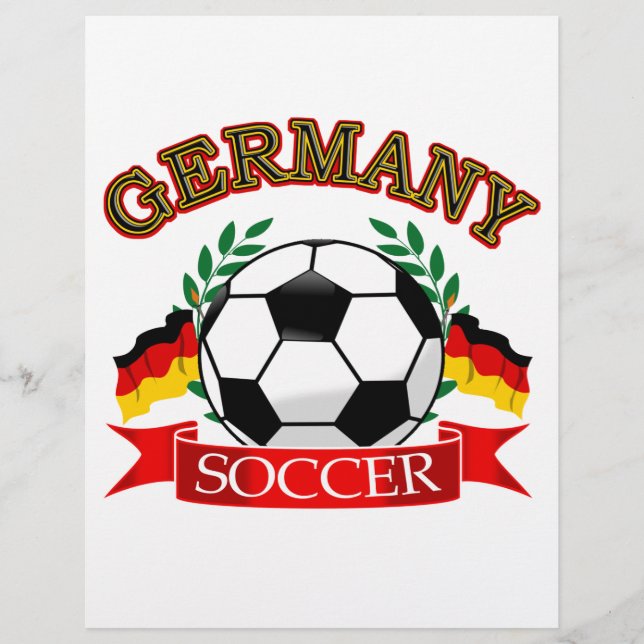 Lámina Diseños de fútbol de Alemania (Anverso)