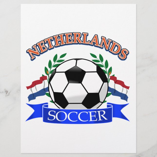 Lámina Diseños de fútbol de los Países Bajos (Anverso)
