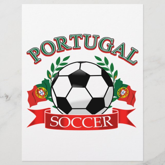Lámina Diseños de fútbol de Portugal (Anverso)