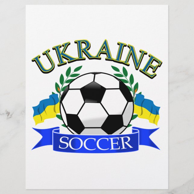 Lámina Diseños de fútbol de Ucrania (Anverso)