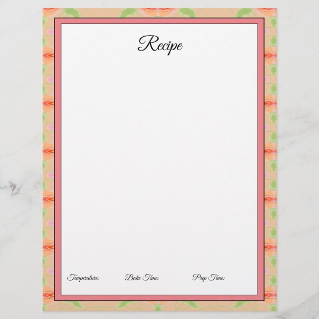 Lámina Diseños de papel bonitos (Anverso)