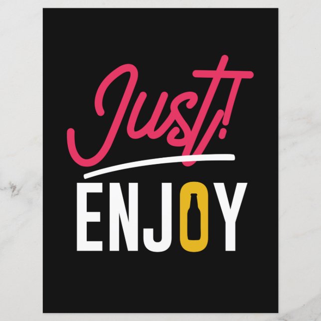 Lámina Disfruta Con Cerveza (Anverso)