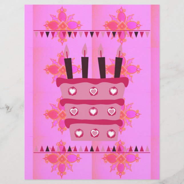 Lámina Disfruta de un maravilloso cumpleaños feliz (Anverso)