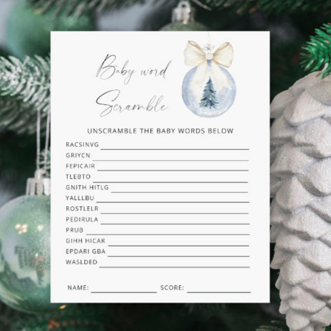 Lámina Disputa de palabras - juego de ducha de bebé en in (Subido por el creador)