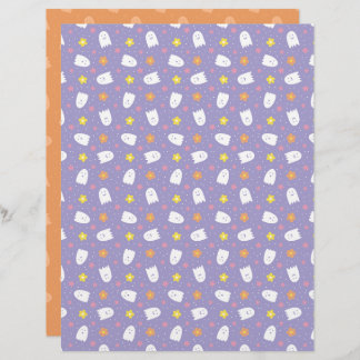 Lámina Ditsy Ghosts Scrapbook Paper