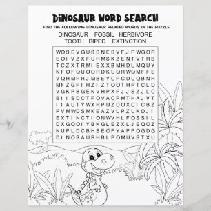 Lámina Diversión Actividad Infantil Rompecabezas de Dinos