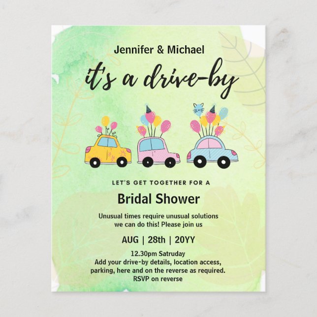 Lámina Divertidas invitaciones para despedida de soltera  (Anverso)