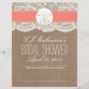 Lámina División de Receta de Ducha Bridal Sand Dollar Bea