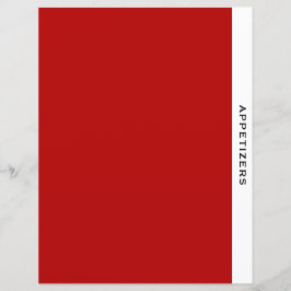 Lámina Divisor de capítulo | Apetizador | Blanco y negro 