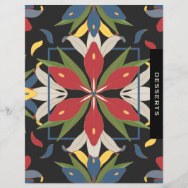 Lámina Divisor de capítulo de receta de mosaico de cocina