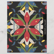 Divisor de capítulo de receta de mosaico de cocina