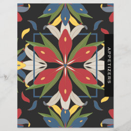 Lámina Divisor de capítulo de receta de mosaico de cocina