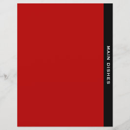 Lámina Divisor de categoría | Principales platos | Blanco