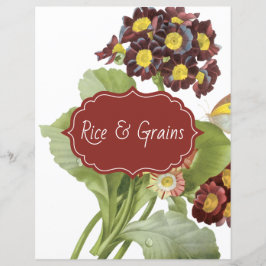 Lámina Divisor de receta de Aurícula Botánica