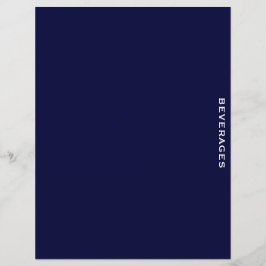 Lámina Divisor de recetas | Azul y blanco | Bebidas