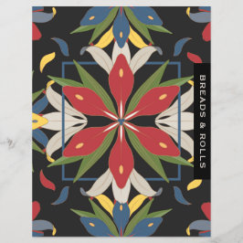 Lámina Divisor de recetas de mosaico de cocina | Panes y